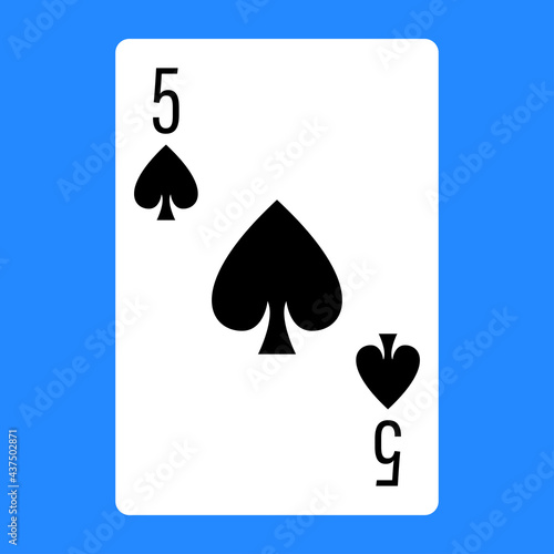 Illustration for spade poker card