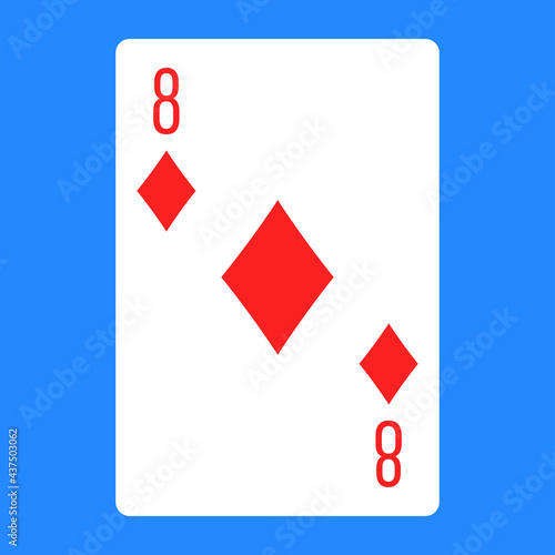Illustration for diamond poker card