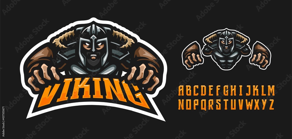 illustration vector graphic of Viking mascot logo perfect for sport and e-sport team