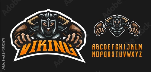illustration vector graphic of Viking mascot logo perfect for sport and e-sport team
