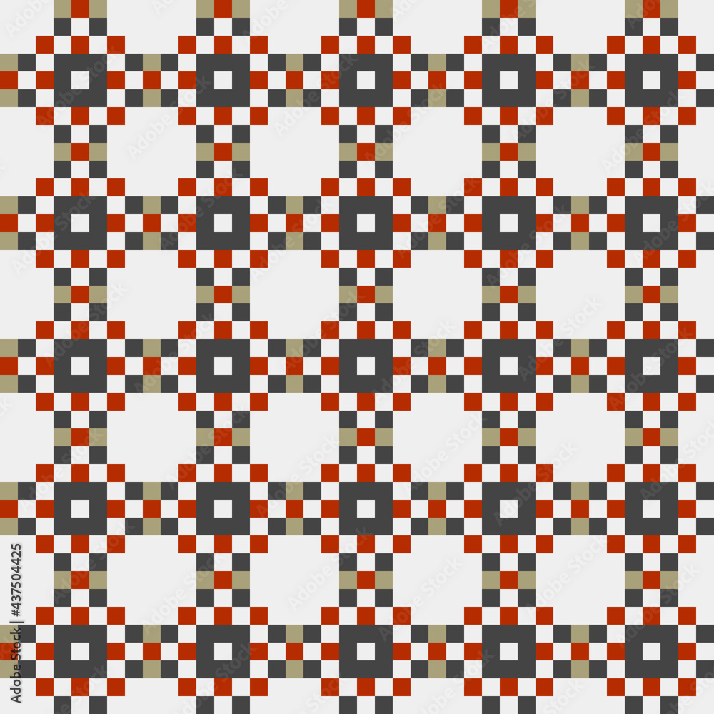 Fototapeta premium Abstract Cross Pattern generative computational art illustration