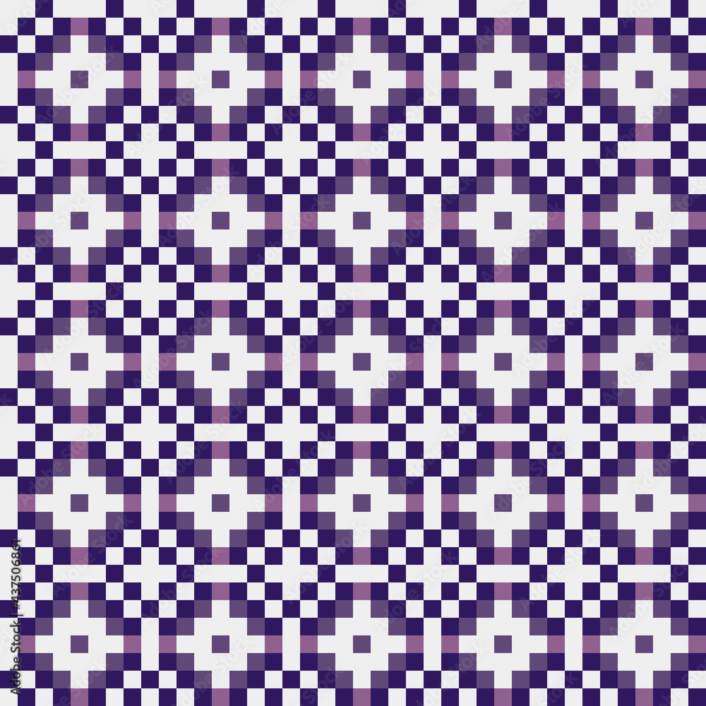 Fototapeta premium Abstract Cross Pattern generative computational art illustration