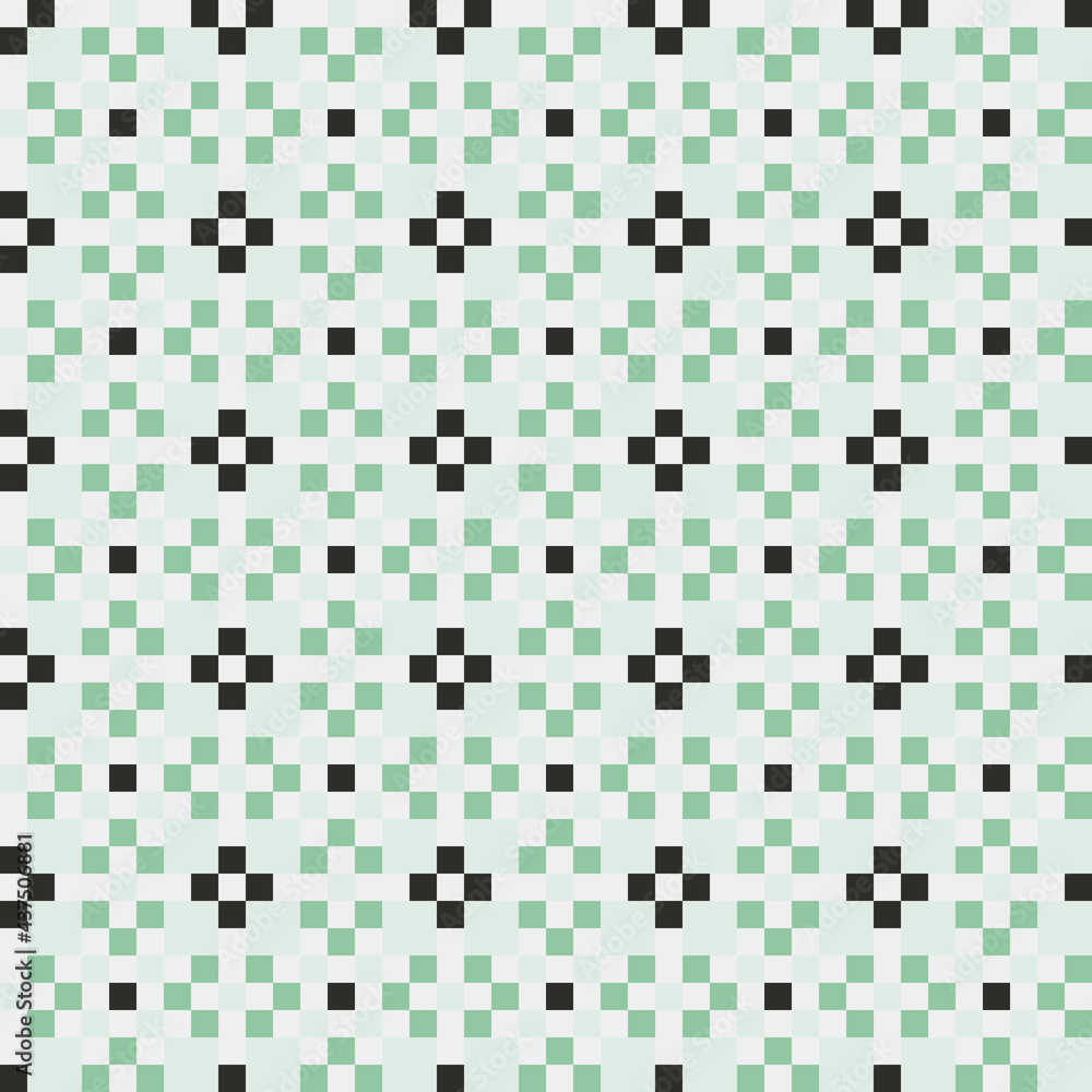 Fototapeta premium Abstract Cross Pattern generative computational art illustration