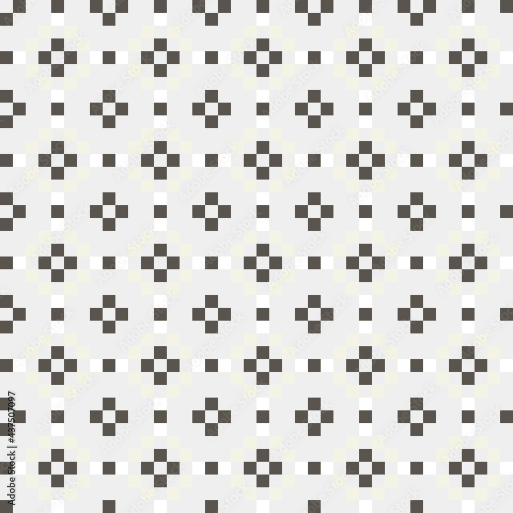 Fototapeta premium Abstract Cross Pattern generative computational art illustration