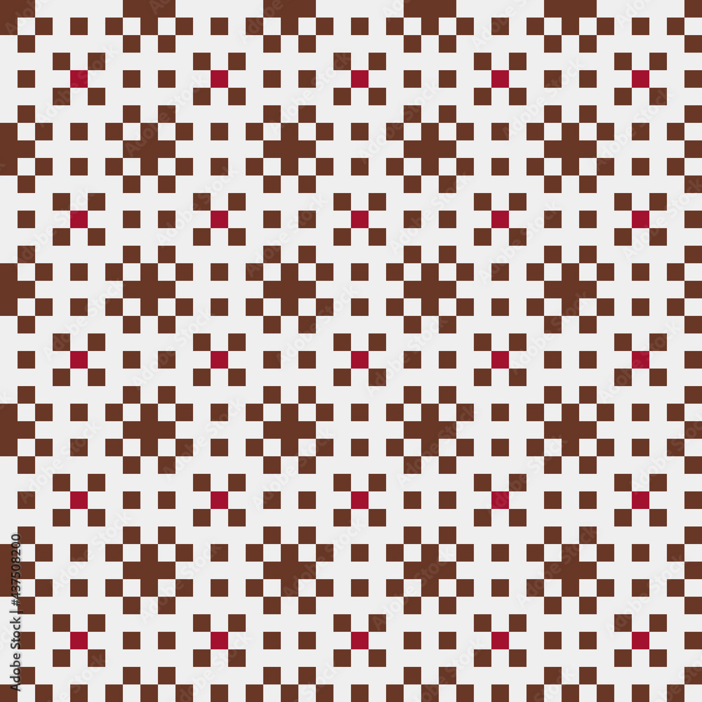 Fototapeta premium Abstract Cross Pattern generative computational art illustration