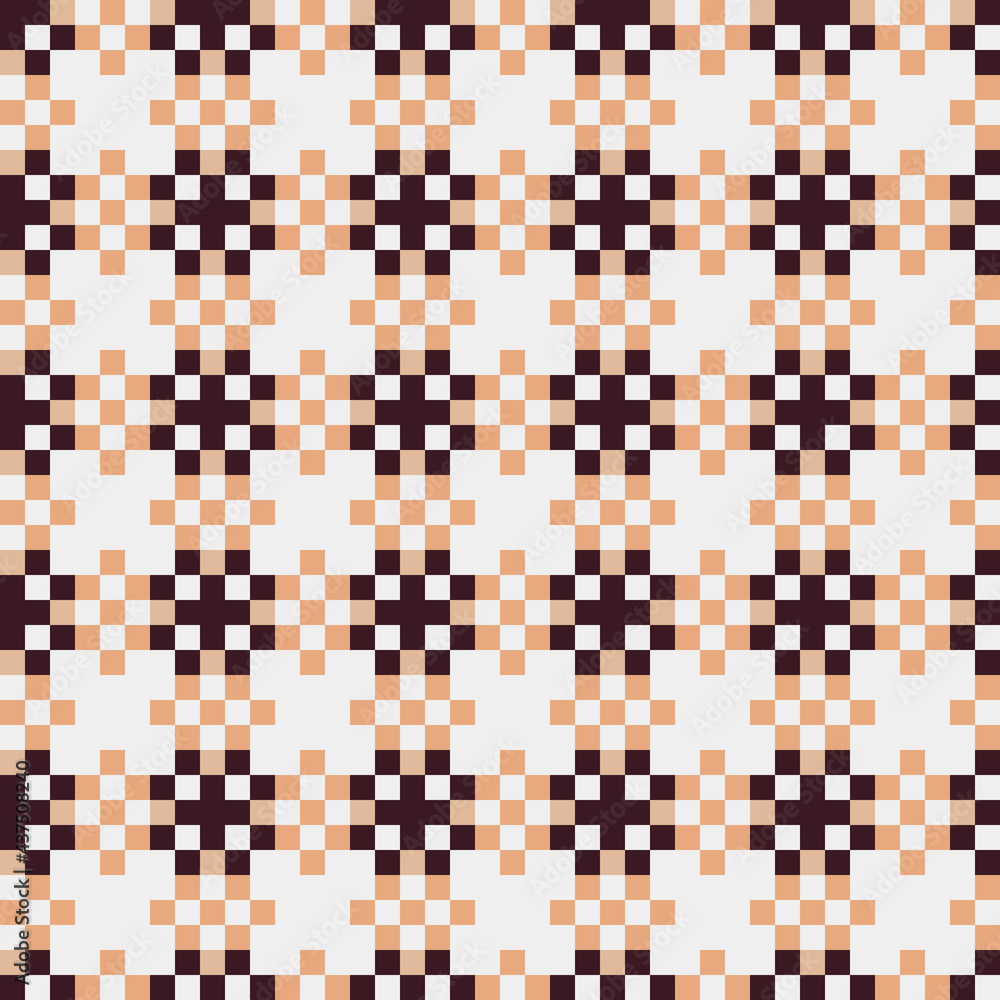 Fototapeta premium Abstract Cross Pattern generative computational art illustration