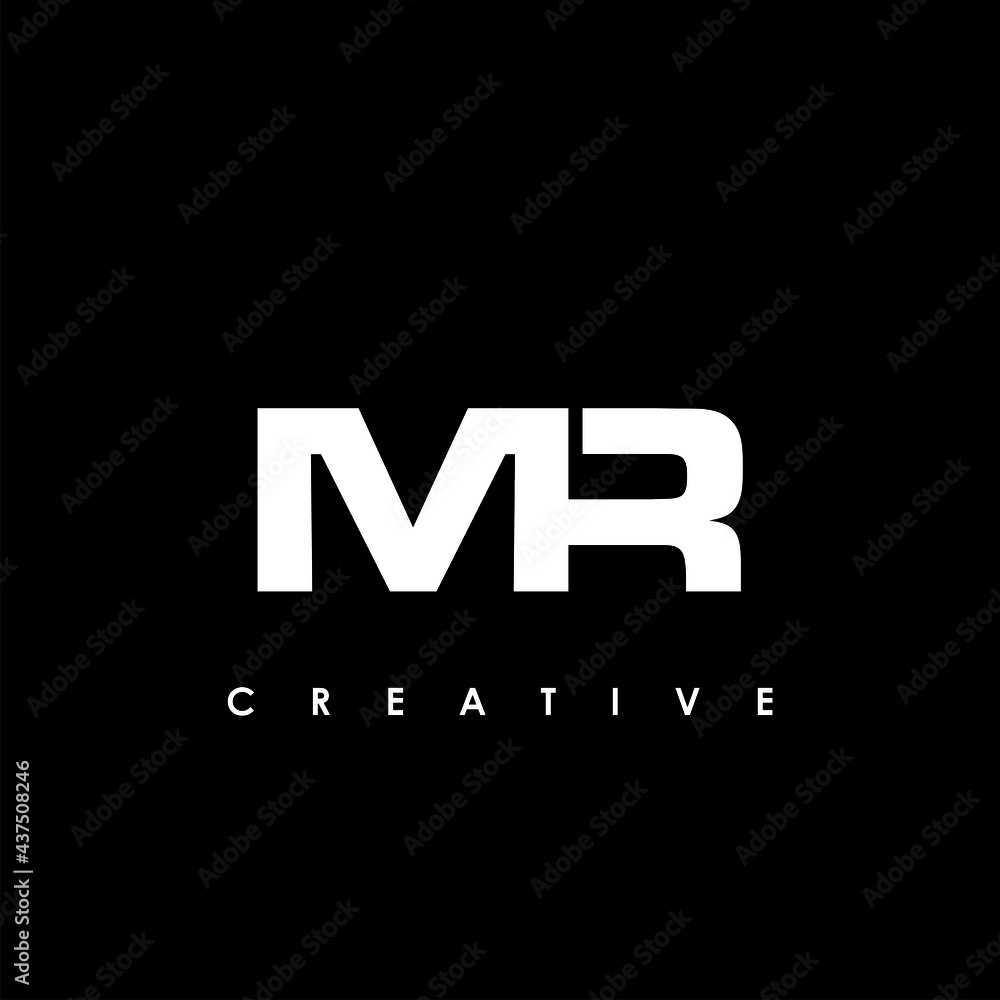MR Letter Initial Logo Design Template Vector Illustration MR Letter Initial Logo Design Template Vector Illustration