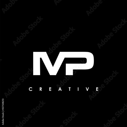 Canvastavla MP Letter Initial Logo Design Template Vector Illustration