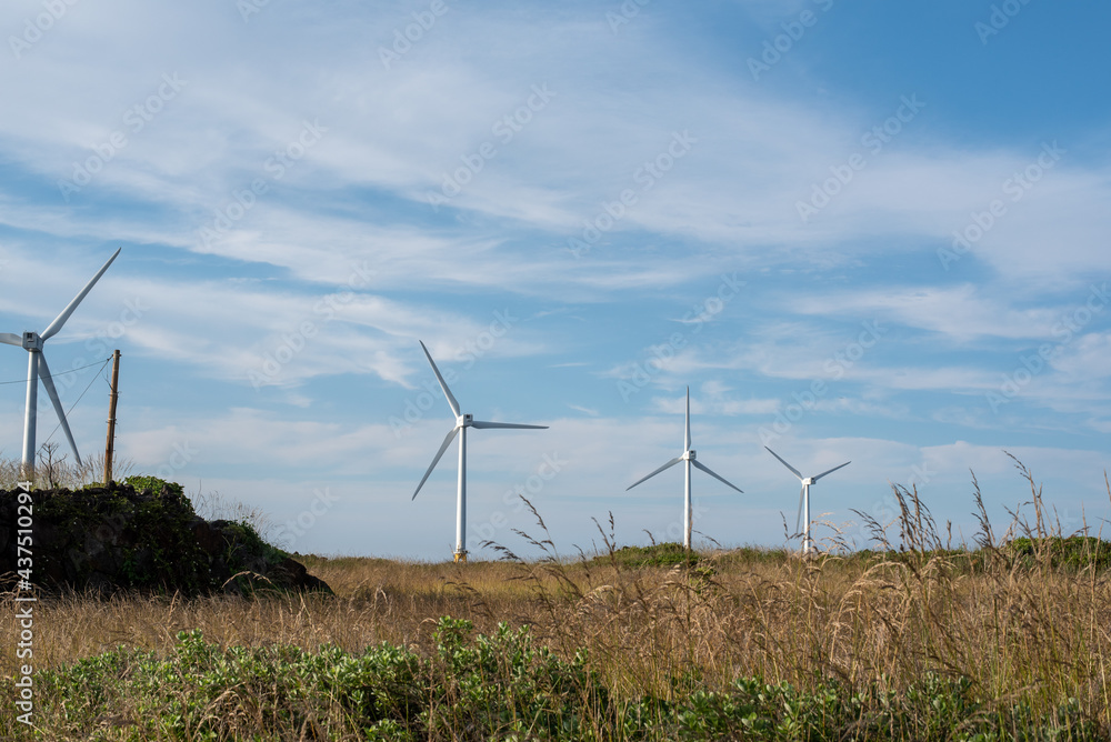Wind generator turbine built on the sea Wind generator turbine built on the sea