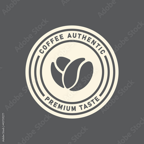 coffee bean logo template
