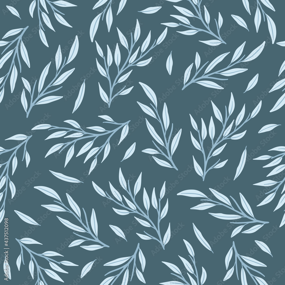 Abstract floral seamless pattern. Vector design for paper, cover, fabric, interior decor.