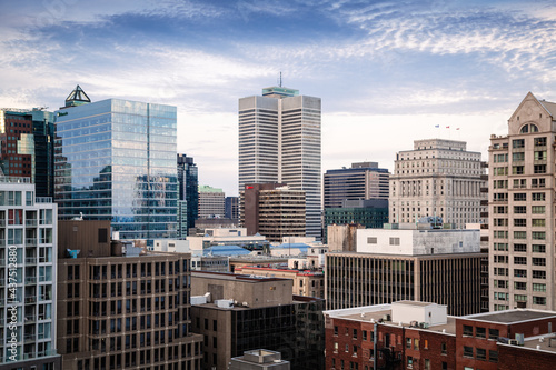 Views of Downtown of Montreal Quebec