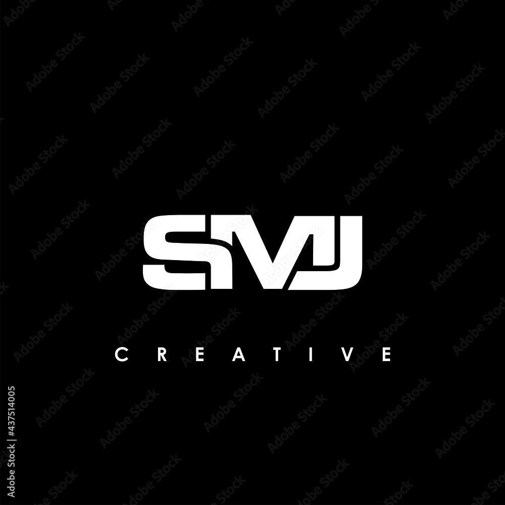 SMJ Letter Initial Logo Design Template Vector Illustration