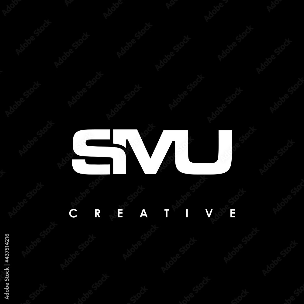 SMU Letter Initial Logo Design Template Vector Illustration SMU Letter Initial Logo Design Template Vector Illustration