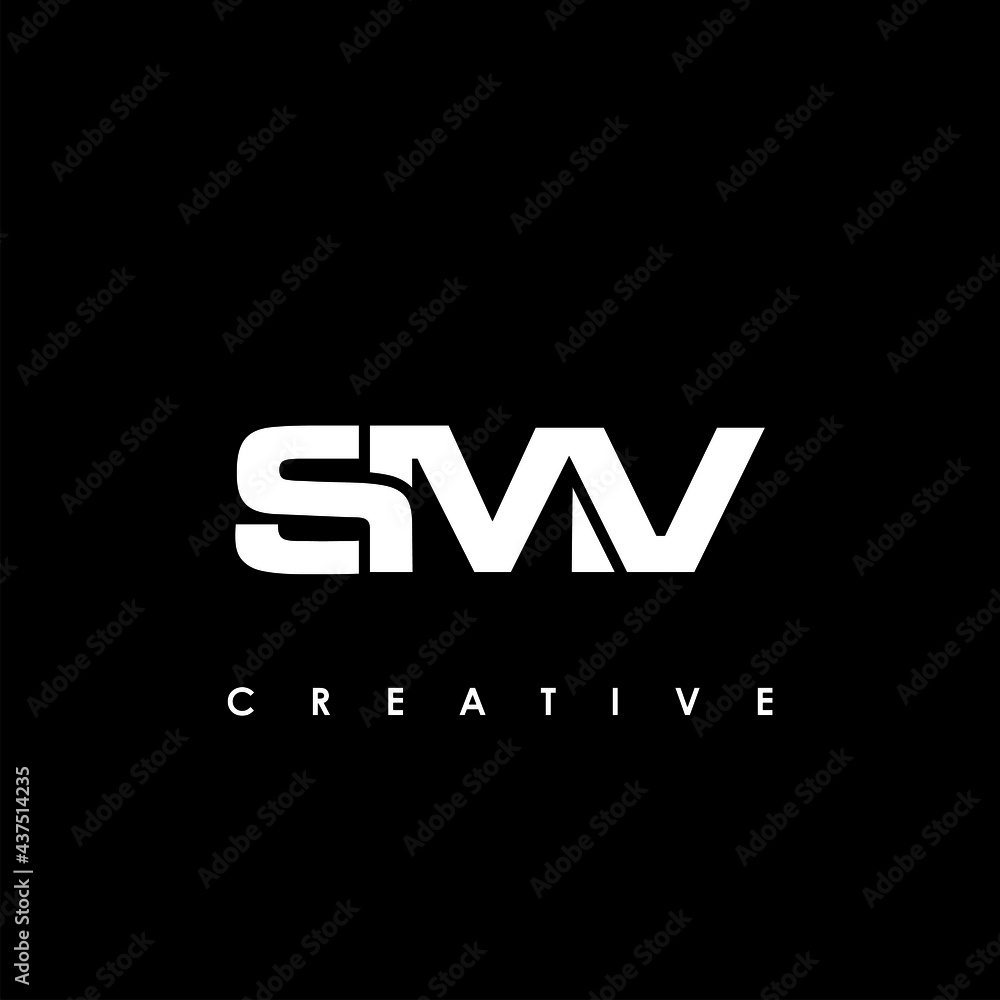 SMV Letter Initial Logo Design Template Vector Illustration