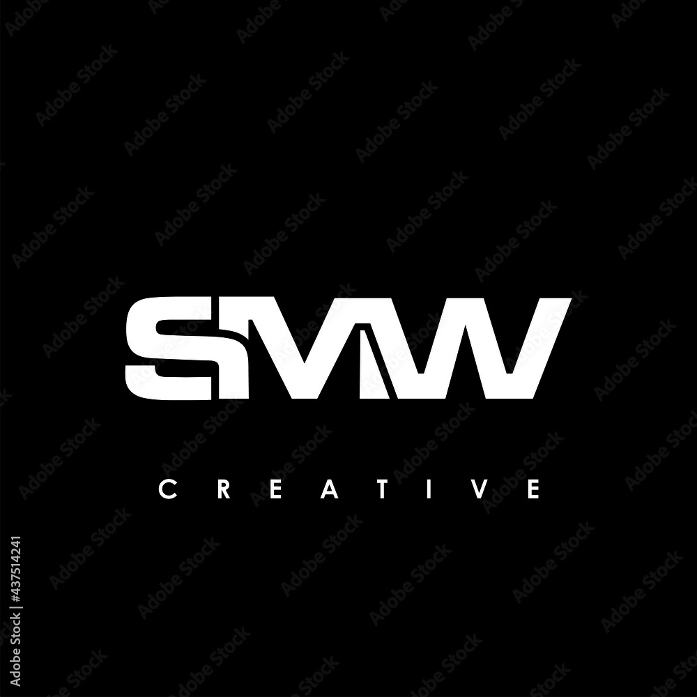 SMW Letter Initial Logo Design Template Vector Illustration