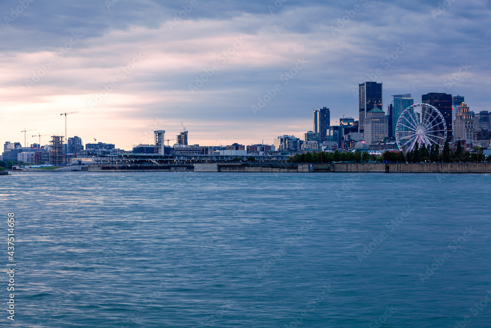 Skyline view on Montreal Quebec
