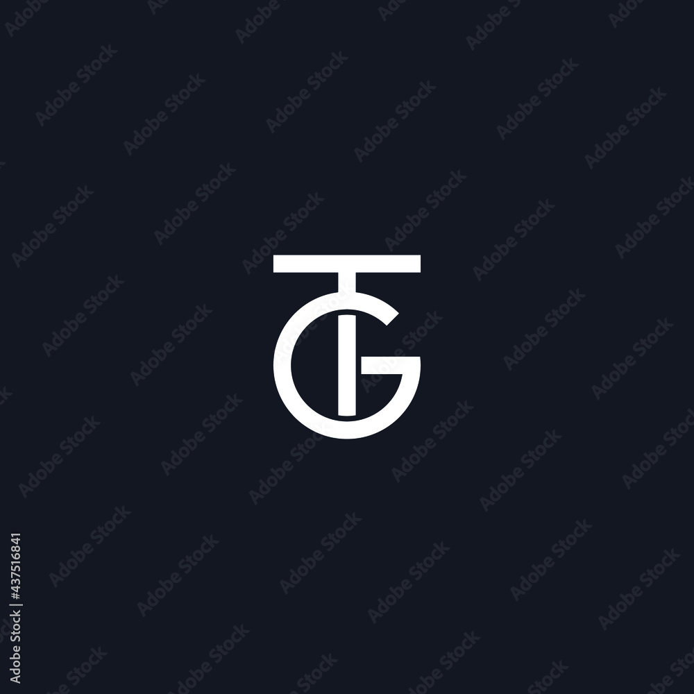 TG GT letter initial logo vector icon illustration TG GT letter initial logo vector icon illustration