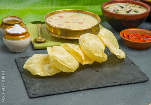 Kerala feast side dishes photo