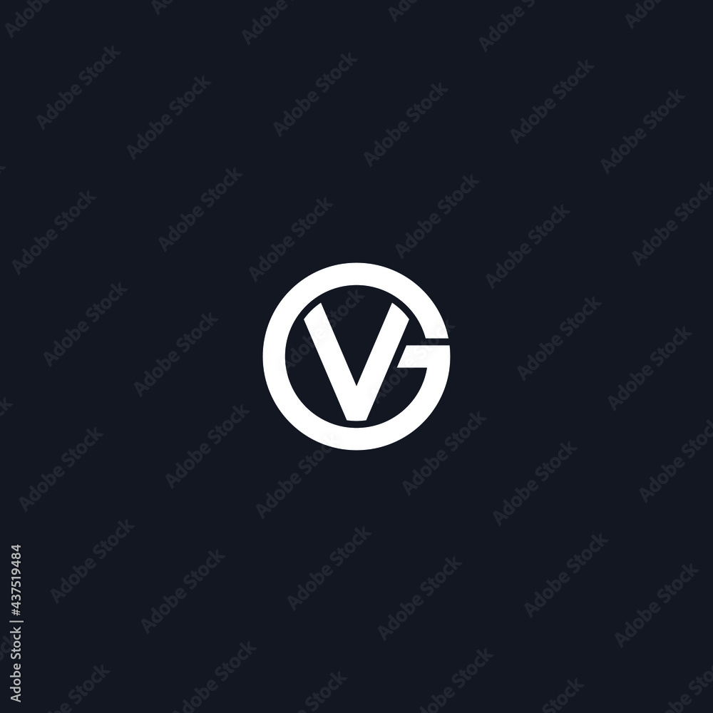 VG GV letter initial logo vector icon illustration VG GV letter initial logo vector icon illustration