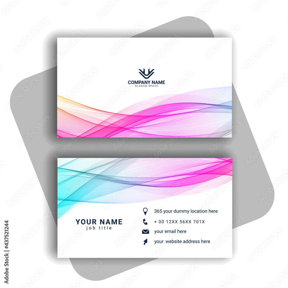 Naklejka premium Vector abstract creative business cards