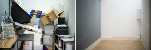 Before After Messy Room Declutter