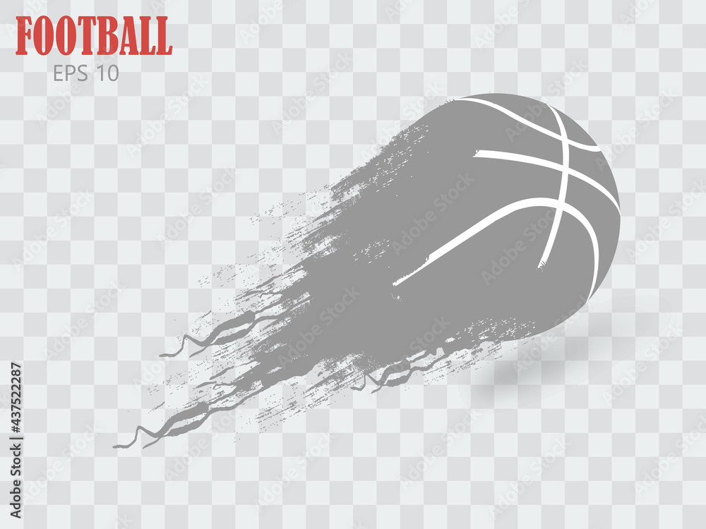 silhouette of a football ball. Background and text on a separate layer, color can be changed in one click. silhouette of a football ball. Background and text on a separate layer, color can be changed in one click.