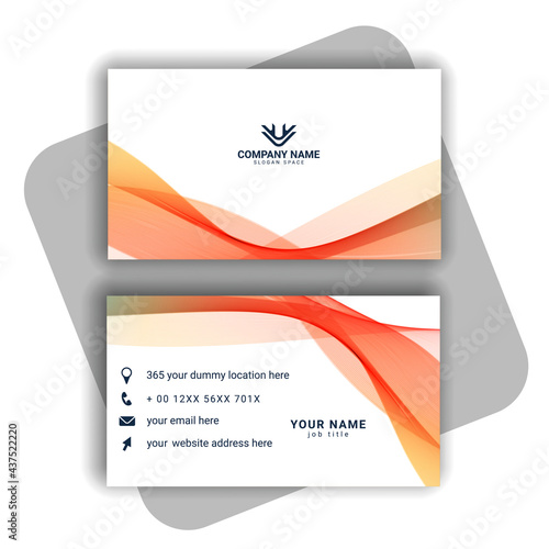 Vector red abstract creative business cards