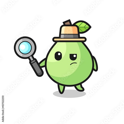guava detective character is analyzing a case