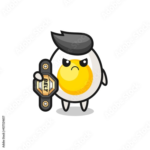 baby boiled egg cartoon character with milk bottle