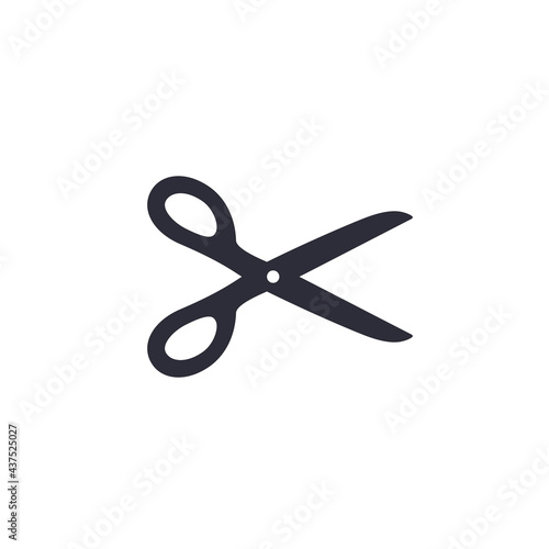 scissors vector icon on white