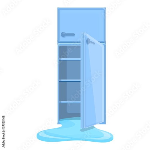Electric refrigerator repair icon. Cartoon of Electric refrigerator repair vector icon for web design isolated on white background