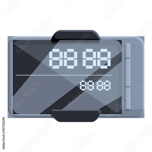 Taximeter digital icon. Cartoon of Taximeter digital vector icon for web design isolated on white background