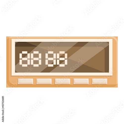 Taximeter travel icon. Cartoon of Taximeter travel vector icon for web design isolated on white background
