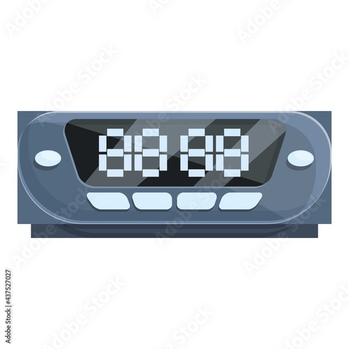 Taximeter money distance icon. Cartoon of Taximeter money distance vector icon for web design isolated on white background
