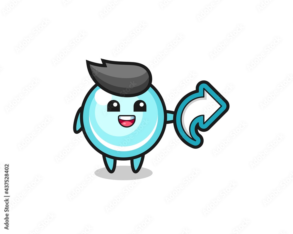 cute bubble hold social media share symbol cute bubble hold social media share symbol