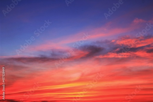 sunset in the sky. abstract background stock photo 