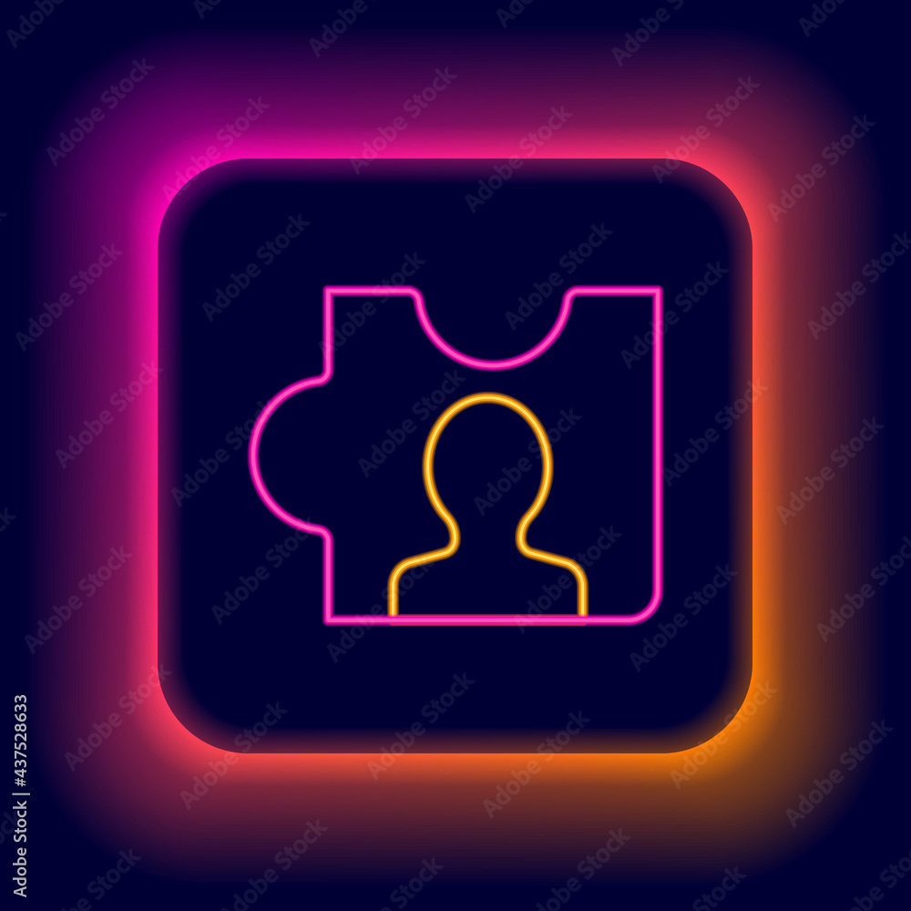 Glowing neon line Head hunting icon isolated on black background. Business target or Employment sign. Human resource and recruitment for business. Colorful outline concept. Vector Glowing neon line Head hunting icon isolated on black background. Business target or Employment sign. Human resource and recruitment for business. Colorful outline concept. Vector