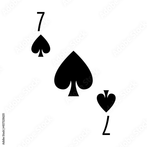 Illustration for spade poker card.