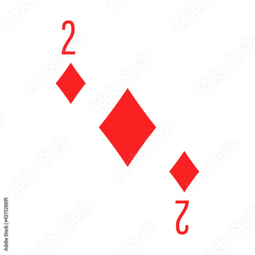 Illustration for diamond poker card.