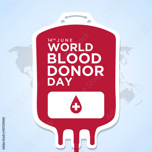 World Blood Donor Day illustration vector graphic of perfect for greeting card, background, invitation, madicine, web, icon, simple wallpaper, ornament