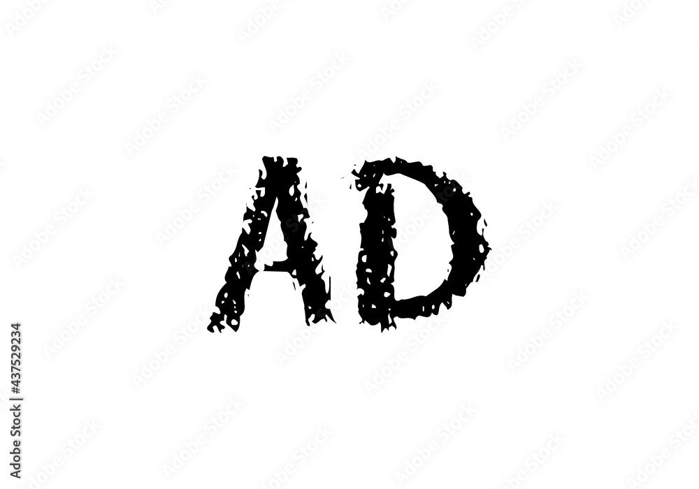this is a latter AD logo icon this is a latter AD logo icon