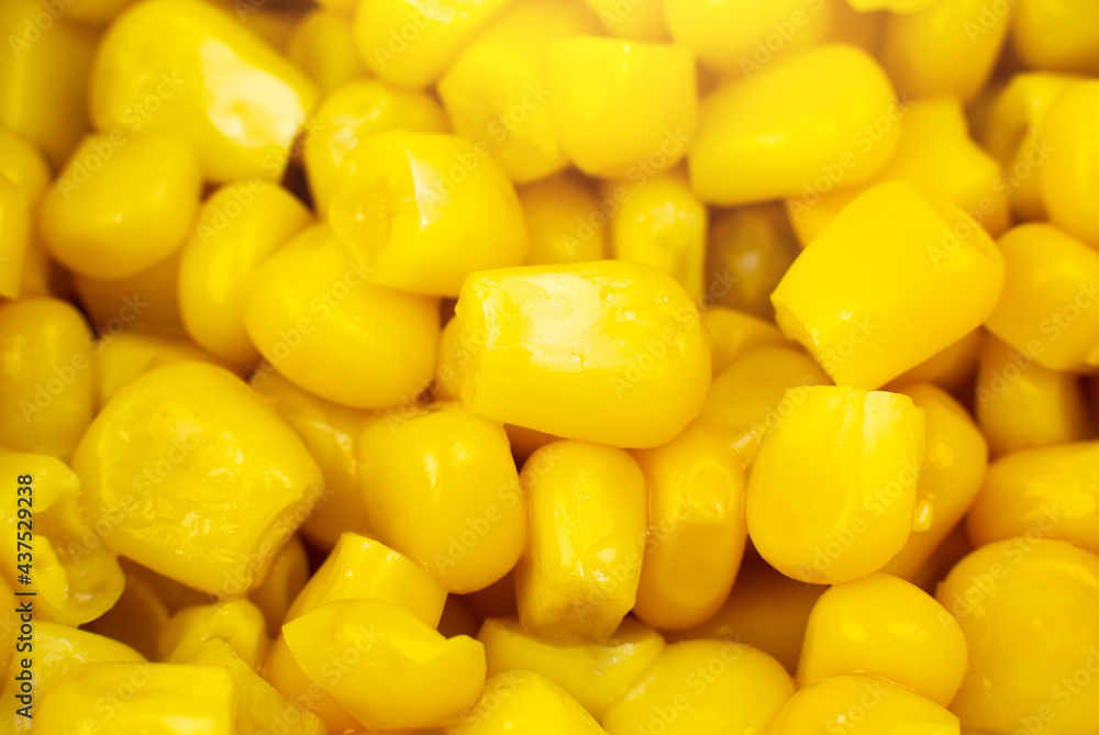 Canned Yellow Corn seeds background. Close up, macro photo. Canned Yellow Corn seeds background. Close up, macro photo.