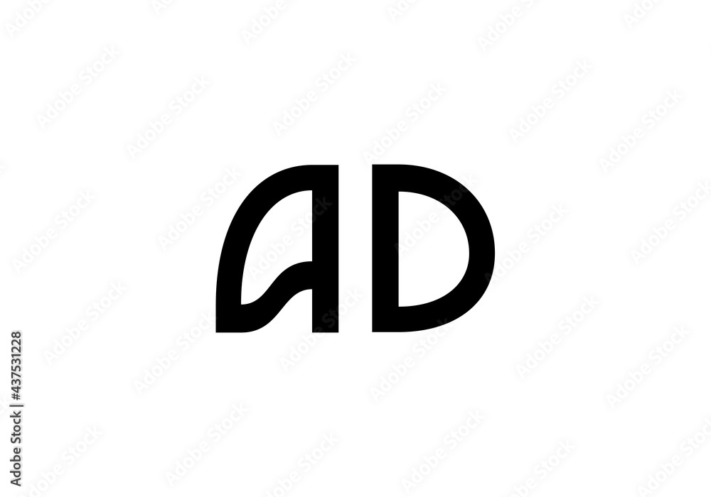 this is a latter AD logo icon this is a latter AD logo icon