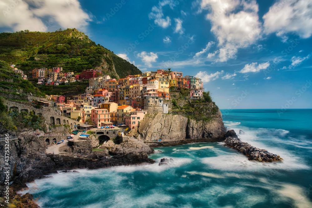 Il villaggio dei pescatori a manarola in Liguria