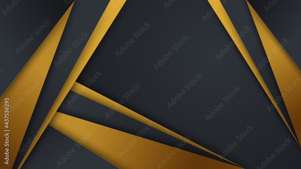 Elegant navy black gold background with overlap layer. Suit for business, corporate, institution, party, festive, seminar, and talks Elegant navy black gold background with overlap layer. Suit for business, corporate, institution, party, festive, seminar, and talks