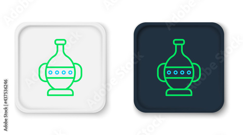 Line Ancient amphorae icon isolated on white background. Colorful outline concept. Vector