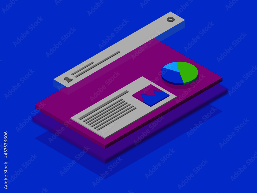 Isometric dashboard Isometric dashboard
