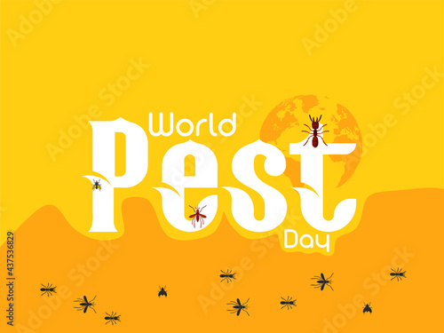 World pest day creative illustration
