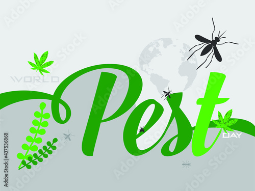 World pest day creative illustration